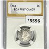 Image 1 : 1884 Liberty Victory Nickel PGA-PR67 CAMEO