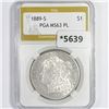 Image 1 : 1889-S Morgan Silver Dollar PGA-MS63 PL