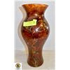 Image 1 : TALL GOLDEN CHOCOLATE COLOUR VASE