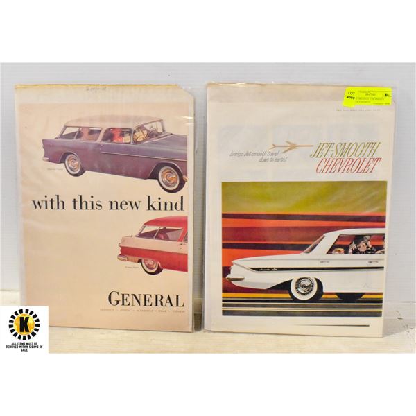 1960'S ORIGINAL CHEVROLET ADVERTISEMENT