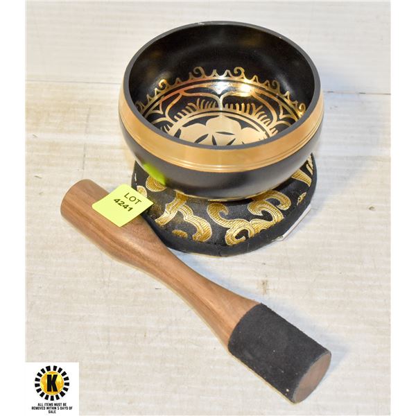 NEW REPACKED TIBETAN SINGING BOWL SET