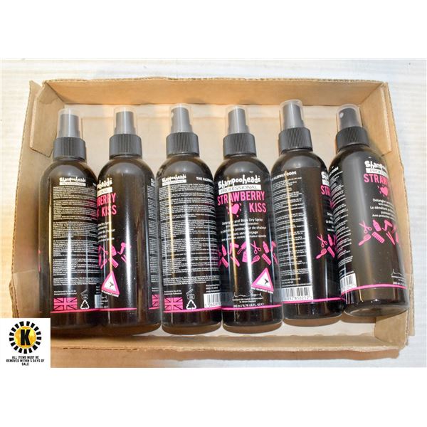 6 BOTTLES OF SHAMPOOHEADS PROFESSIONAL STRAWBERRY