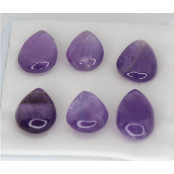 #171-PURPLE AMETHYST GEMSTONES 19.55ct