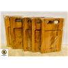 Image 1 : LOT OF FIVE 6" X 12" RECTANGLE BAMBOO TRAYS