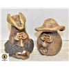 Image 1 : CERAMIC COWBOY SALT & PEPPER SHAKERS
