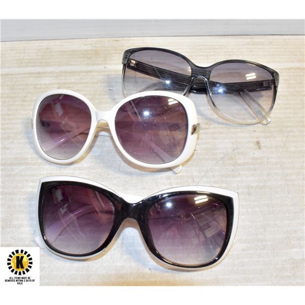 3 DESIGNER SUNGLASSES