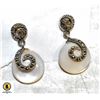 Image 1 : DROP EARRINGS 925 STERLING SILVER