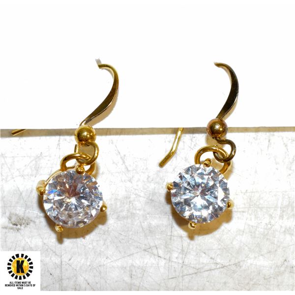 DROP EARRINGS GOLD PLATED 925