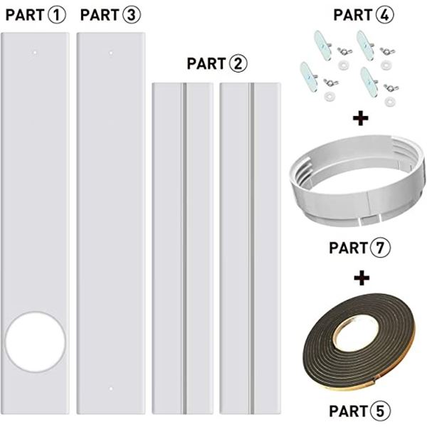 NEW REPACKED GULREAR 5.9" PORTABLE A/C VENT KIT