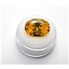 19)  OVAL NATURAL OVAL 21.5 CT YELLOW ZIRCON