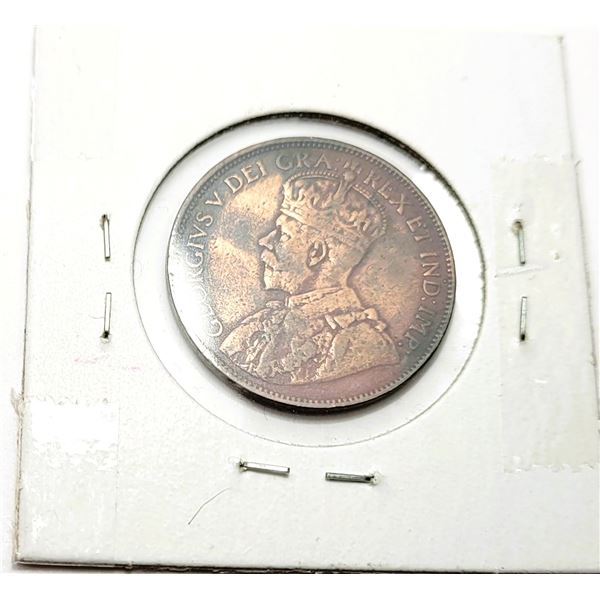 14)  CANADIAN 1917, KING GEORG V LARGE PENNY.