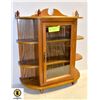 Image 1 : WOODEN DISPLAY CASE GLASS DOOR