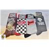 Image 1 : LOT OF 4 ASSORTED MENS FUN SOCKS