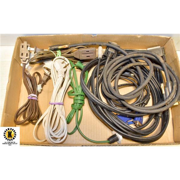 EXTENSION CORDS & PRINTER CABLES