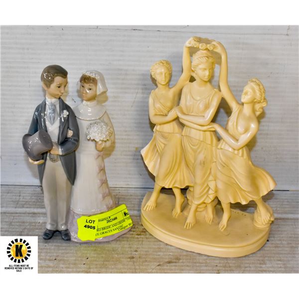 LLADRO BRIDE AND GROOM "THE THREE GRACES SANTINI"