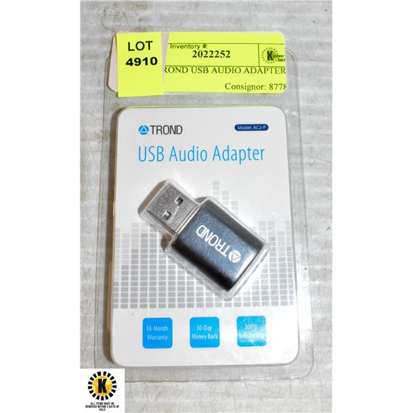 NEW IROND USB AUDIO ADAPTER