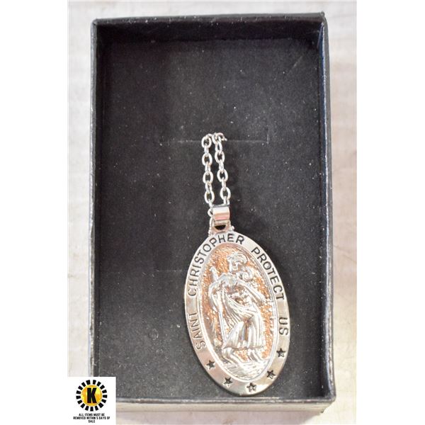 SAINT CHRISTOPHER MEDAL WITH CHAIN