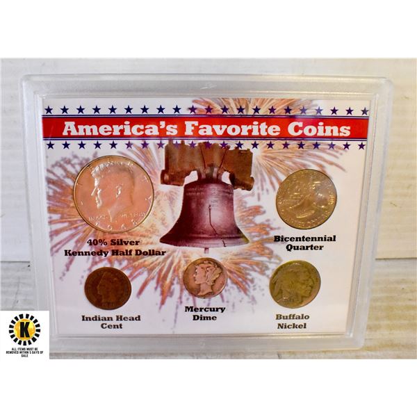 1906-76 SILVER AMERICAS FAVORITE COINS SET