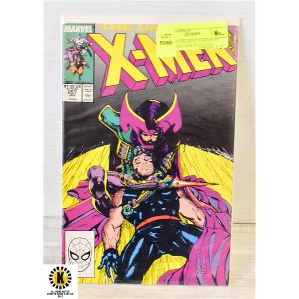 MARVEL UNCANNY X-MEN #257 COMIC, 2ND NEW PSYLOCKE