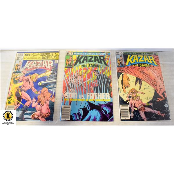 MARVEL KA-ZAR #6-8 COMIC LOT