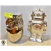 Image 1 : ROBOT + OWL DECOR PIECES