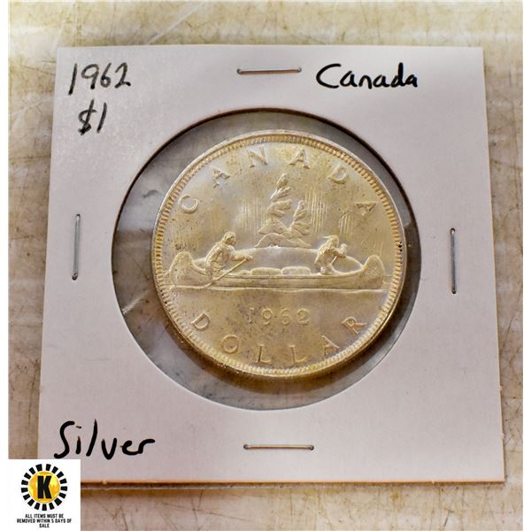 1962 SILVER CANADA $1 COIN