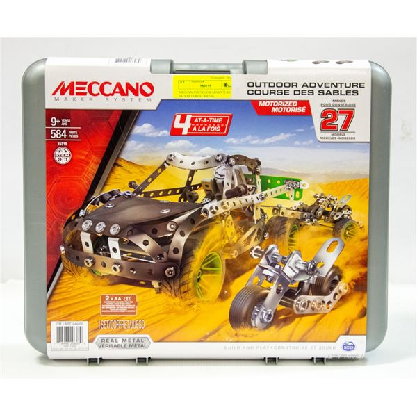 MECCANO OUTDOOR ADVENTURE 584 PARTS REAL METAL