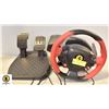 Image 1 : THRUSTMASTER GAMING STEERING WHEEL & PEDALS