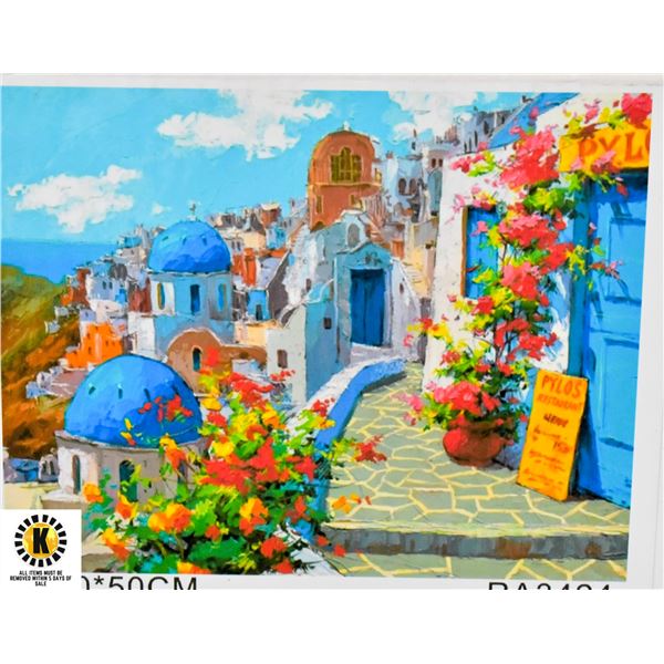 DIY PAINT BY NUMBER SET - MEDITERRANEAN TOWN