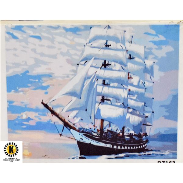 DIY PAINT BY NUMBER SET - ATLANTIC CLIPPER  - ALL