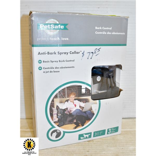 REPACKED PETSAFE ANTI-BARK SPRAY COLLAR