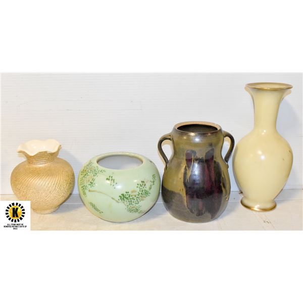 4 PC VINTAGE POTTERY