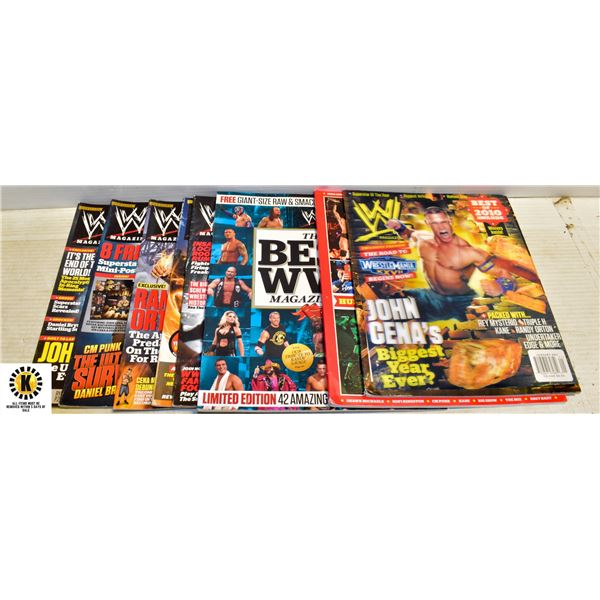 WWE MAGAZINES 8 ISSUES 2011-2012