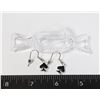 Image 1 : NEW BLACK OF CLUBS EARRINGS WITH CANDY SHAPED GIFT