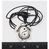 Image 1 : NEW TORTOISE YING/YANG PENDANT NECKLACE GREY