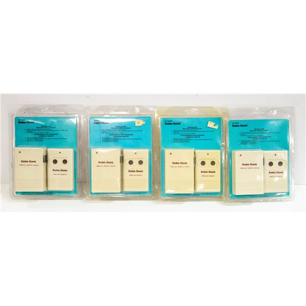 4 PACKS OF WIRELESS REMOTE CONTROL SWITCHES