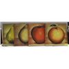 Image 1 : 4 FRUIT PICTURES ON CANVAS