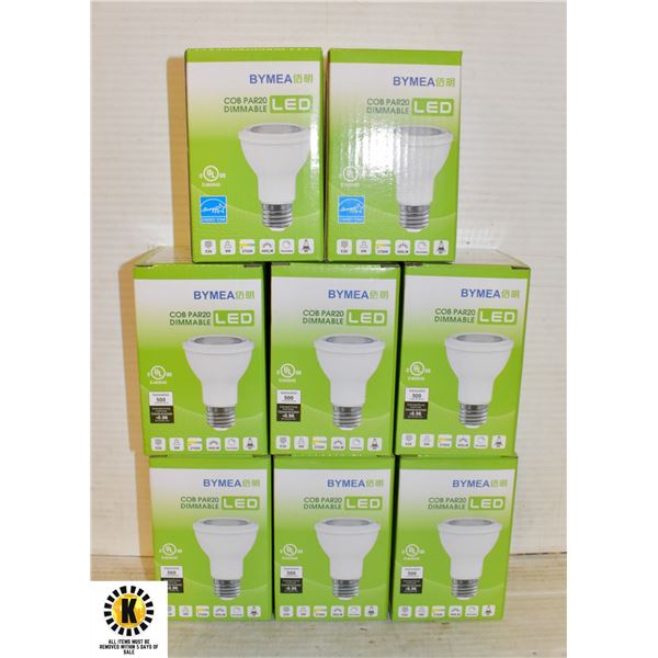 LOT OF NEW 8 LED BULBS COB PAR20 ,ENERGY SAVING