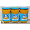 Image 1 : LOT OF 3 KRAFT CHEEZ WHIZ LIGHT,450G,BB SEPT 7,22