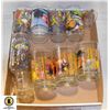 Image 1 : FLAT OF ASSORTED COLLECTORS GLASSES + MINI GLASS