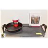 Image 1 : GRIDDLE WITH CUTTLERY AND PAN