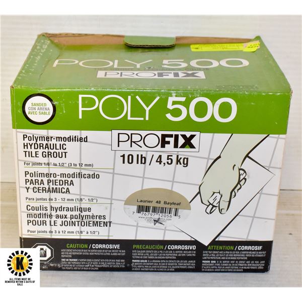 BOX OF POLY 500 TILE GROUT PROFIX POLYMER-MODIFIED