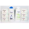 Image 1 : BAG OF NEW DOVE BATH PRODUCTS INCLUDING SHAMPOO