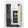 Image 1 : NEW MOON THEME PRINTED MICROFIBER FABRIC SHOWER