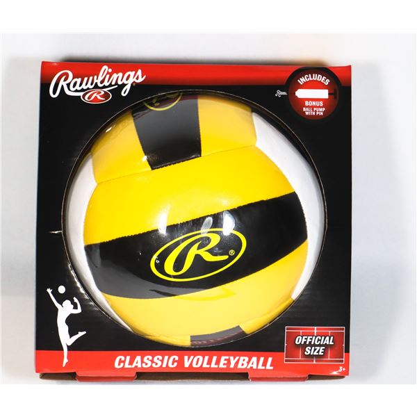 NEW RAWLINGS VOLLEYBALL (INCLUDES BONUS PUMP)