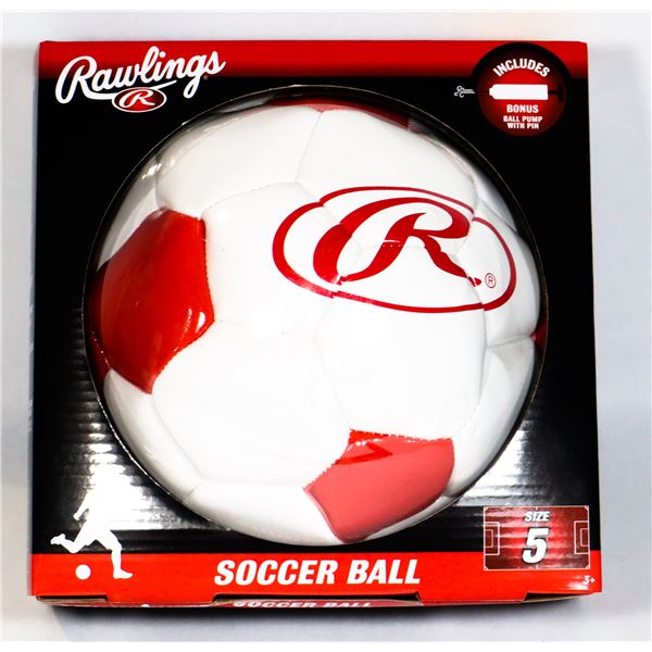 NEW RAWLINGS SOCCER BALL (INCLUDES BONUS PUMP)