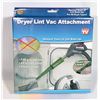 Image 1 : NEW DRYER LINT VAC ATTACHMENT FITS ANY VACUUM