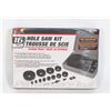 Image 1 : NEW 16PC HOLE SAW KIT (CARBON STEEL)