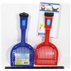 Image 1 : 2 NEW LITTER SCOOPERS WITH WASTE BAG DISPENSER