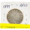 Image 1 : 1899 NEWFOUNDLAND SILVER HALF DOLLAR